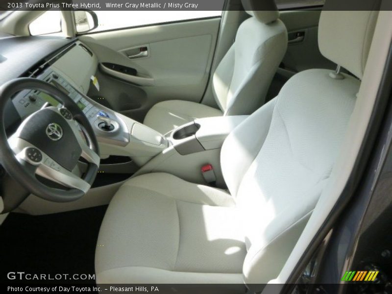 Winter Gray Metallic / Misty Gray 2013 Toyota Prius Three Hybrid