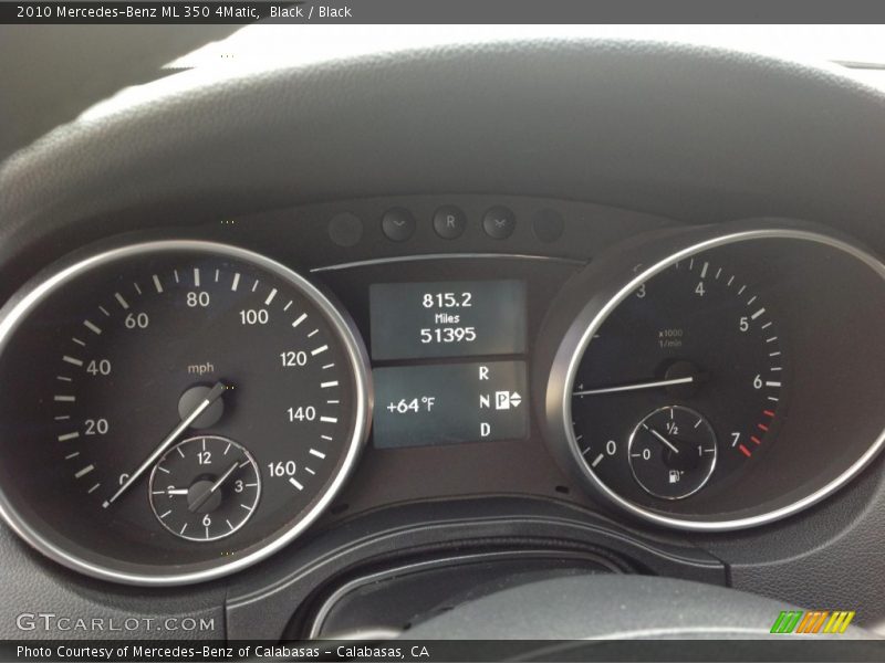 Black / Black 2010 Mercedes-Benz ML 350 4Matic