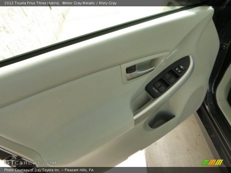 Winter Gray Metallic / Misty Gray 2013 Toyota Prius Three Hybrid