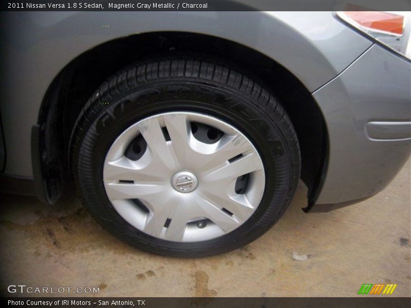 Magnetic Gray Metallic / Charcoal 2011 Nissan Versa 1.8 S Sedan