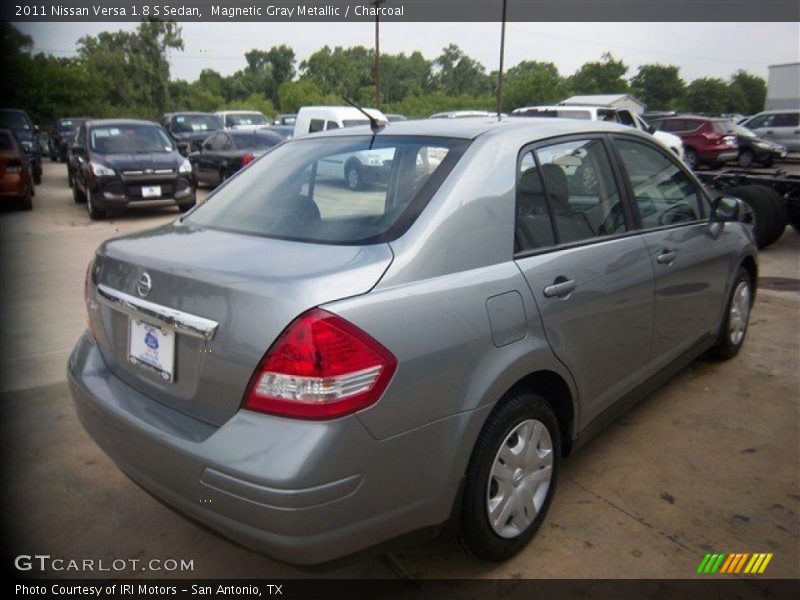 Magnetic Gray Metallic / Charcoal 2011 Nissan Versa 1.8 S Sedan