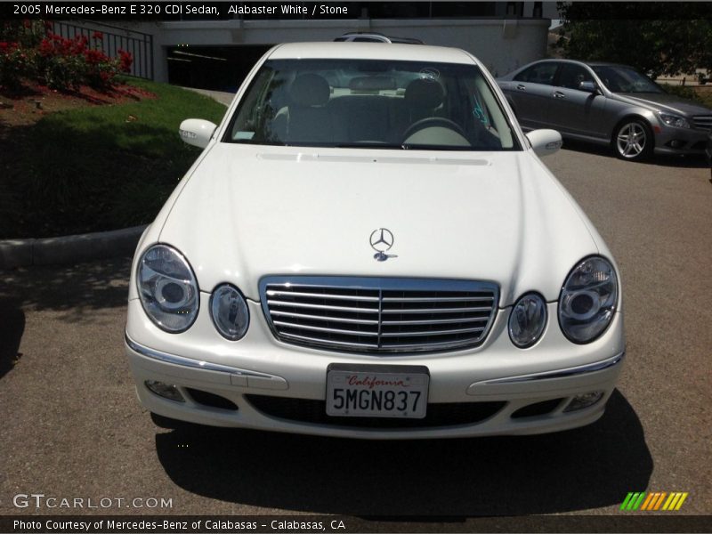 Alabaster White / Stone 2005 Mercedes-Benz E 320 CDI Sedan