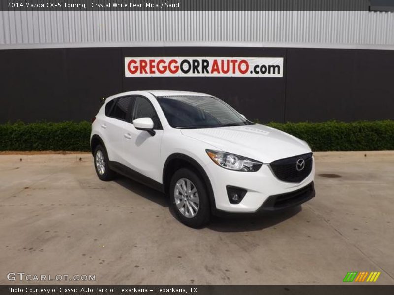 Crystal White Pearl Mica / Sand 2014 Mazda CX-5 Touring