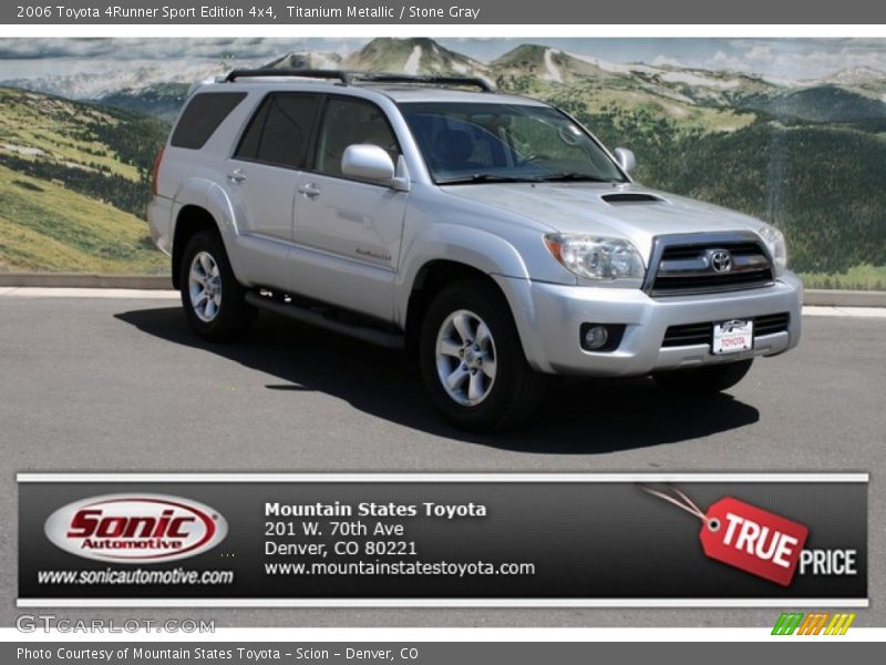 Titanium Metallic / Stone Gray 2006 Toyota 4Runner Sport Edition 4x4