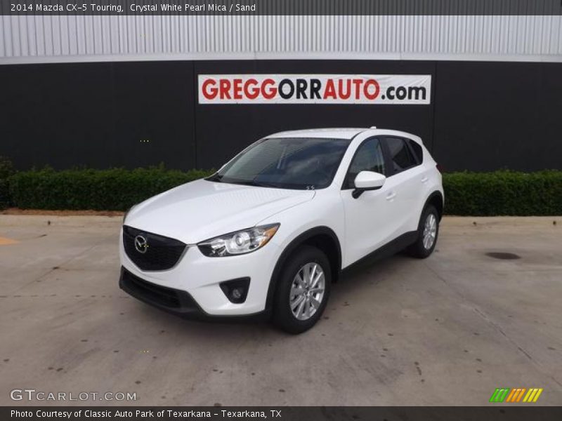 Crystal White Pearl Mica / Sand 2014 Mazda CX-5 Touring