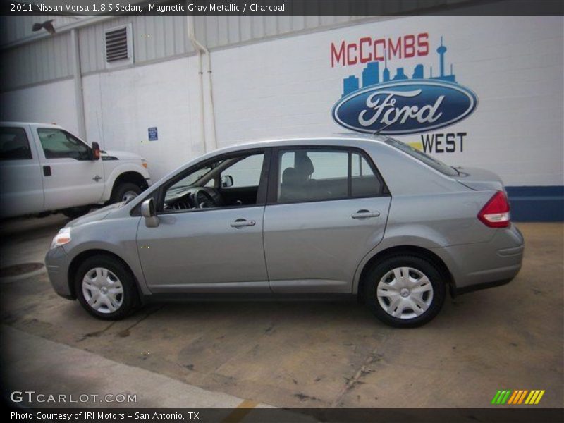 Magnetic Gray Metallic / Charcoal 2011 Nissan Versa 1.8 S Sedan