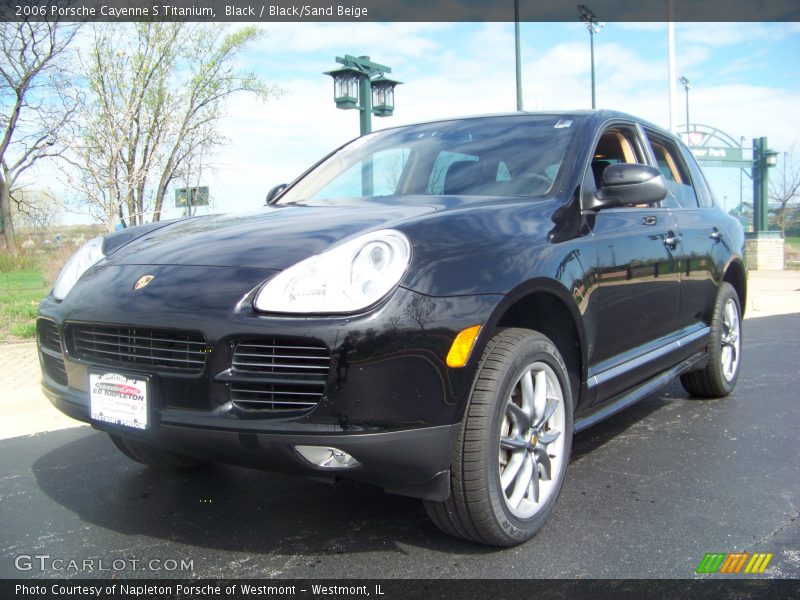 Black / Black/Sand Beige 2006 Porsche Cayenne S Titanium