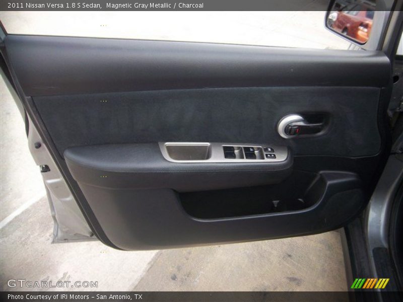 Magnetic Gray Metallic / Charcoal 2011 Nissan Versa 1.8 S Sedan
