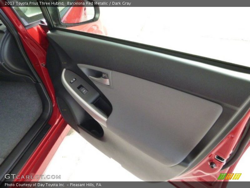 Barcelona Red Metallic / Dark Gray 2013 Toyota Prius Three Hybrid