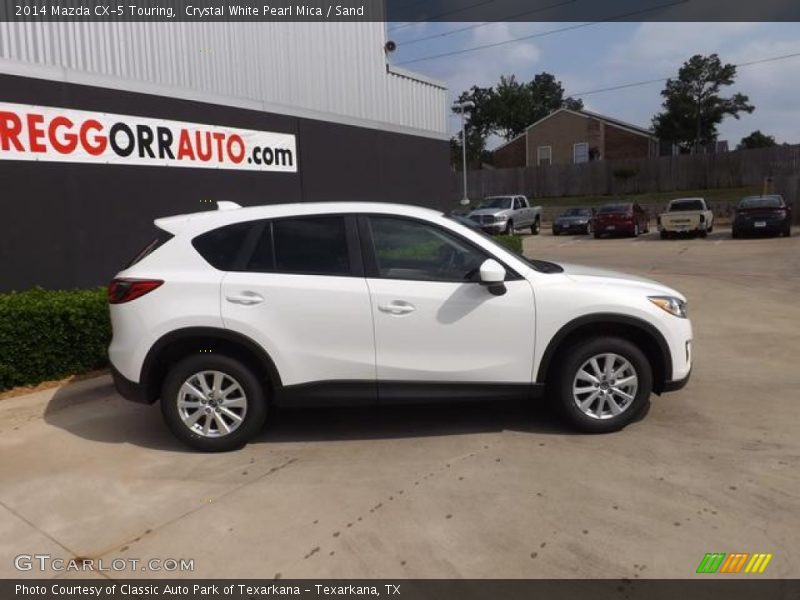 Crystal White Pearl Mica / Sand 2014 Mazda CX-5 Touring