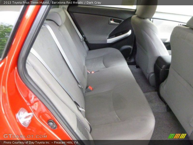 Barcelona Red Metallic / Dark Gray 2013 Toyota Prius Three Hybrid