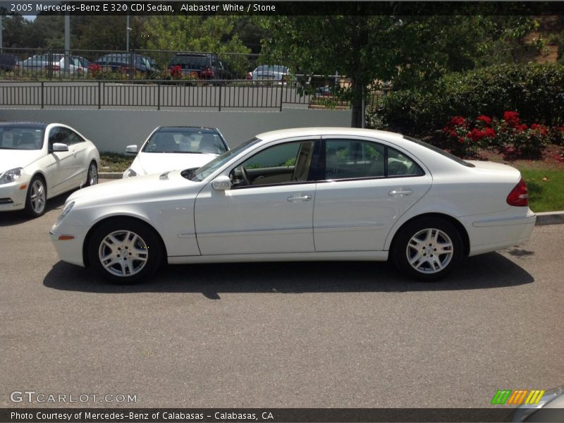 Alabaster White / Stone 2005 Mercedes-Benz E 320 CDI Sedan