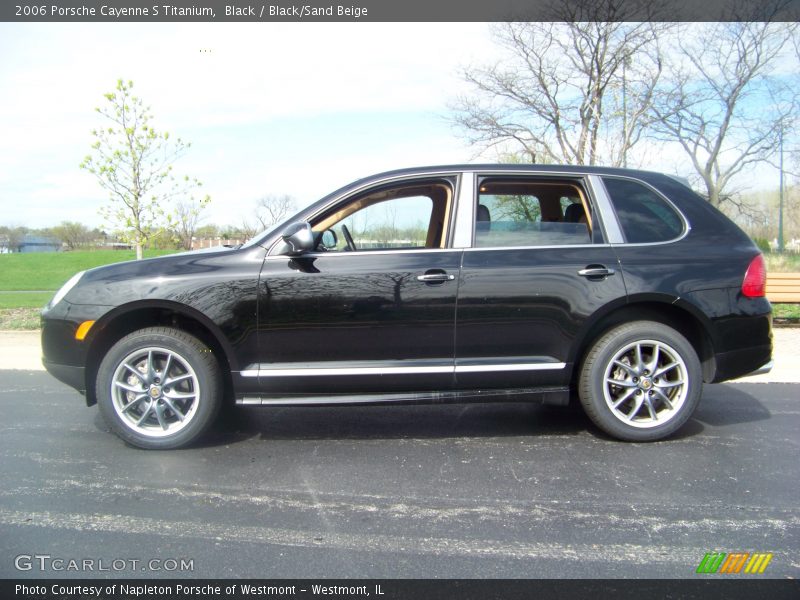 Black / Black/Sand Beige 2006 Porsche Cayenne S Titanium