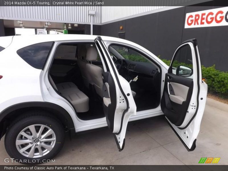 Crystal White Pearl Mica / Sand 2014 Mazda CX-5 Touring