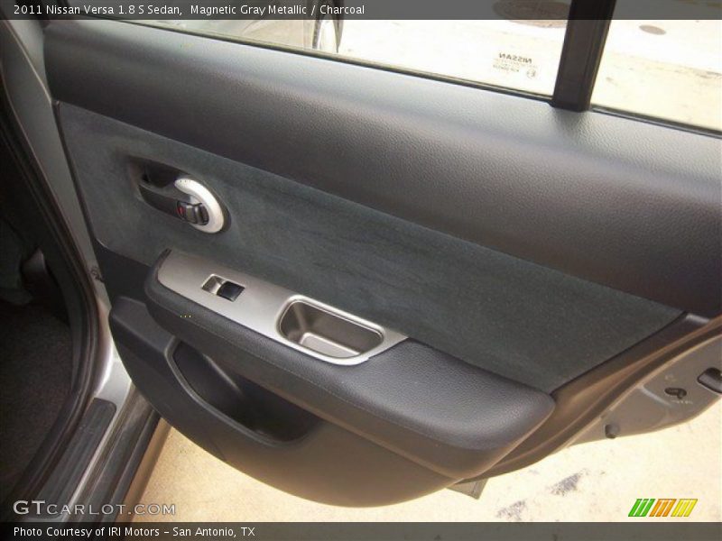 Magnetic Gray Metallic / Charcoal 2011 Nissan Versa 1.8 S Sedan