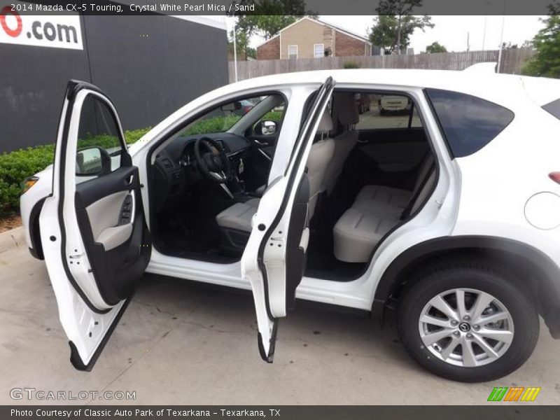 Crystal White Pearl Mica / Sand 2014 Mazda CX-5 Touring