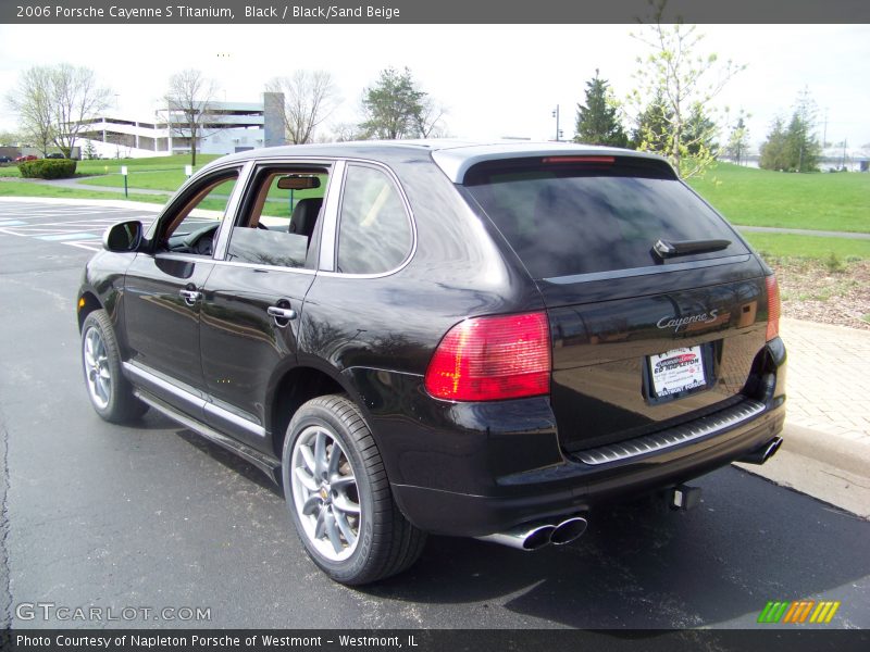 Black / Black/Sand Beige 2006 Porsche Cayenne S Titanium