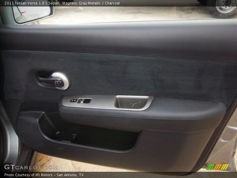 Magnetic Gray Metallic / Charcoal 2011 Nissan Versa 1.8 S Sedan