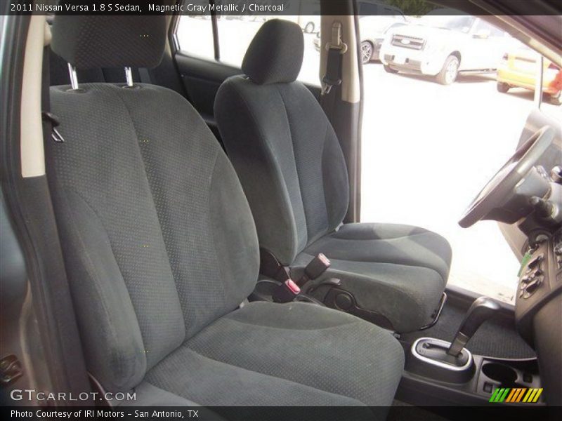 Magnetic Gray Metallic / Charcoal 2011 Nissan Versa 1.8 S Sedan