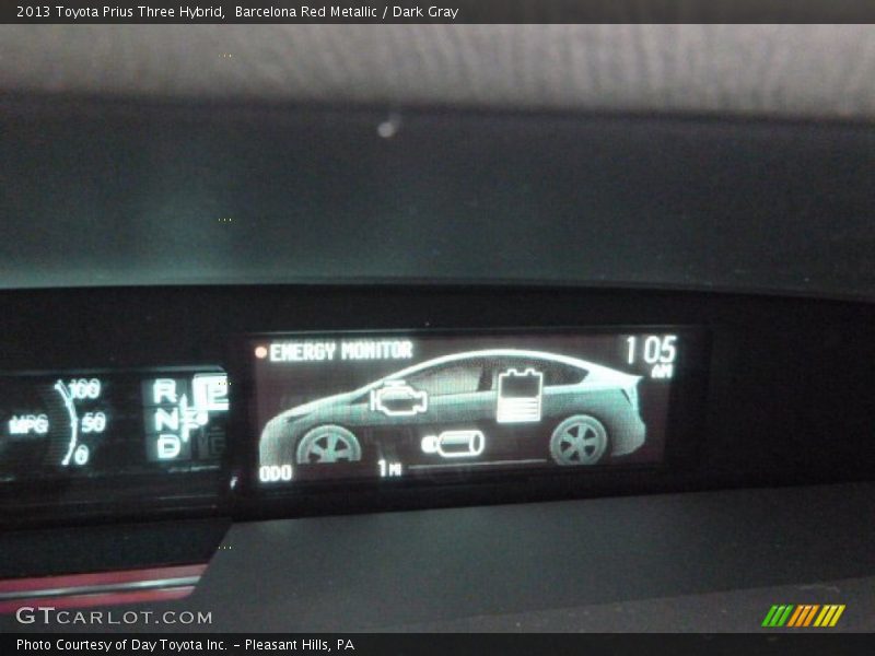 Barcelona Red Metallic / Dark Gray 2013 Toyota Prius Three Hybrid
