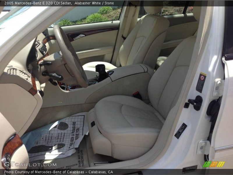 Alabaster White / Stone 2005 Mercedes-Benz E 320 CDI Sedan