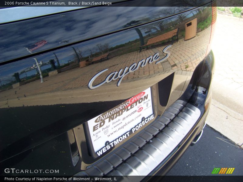 Black / Black/Sand Beige 2006 Porsche Cayenne S Titanium