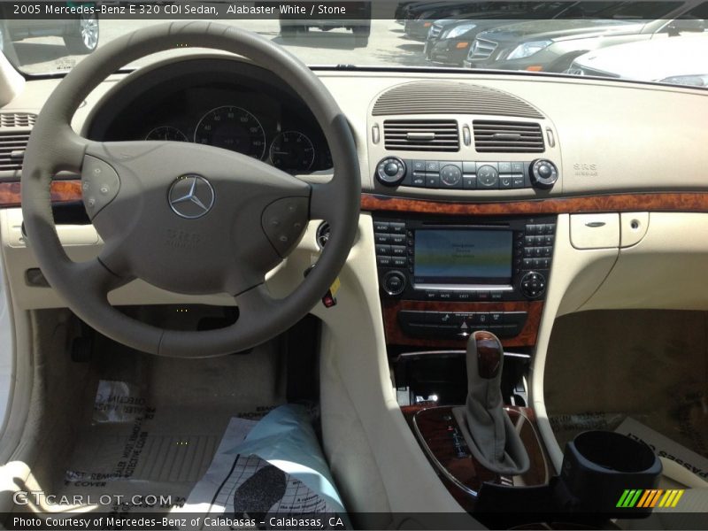 Alabaster White / Stone 2005 Mercedes-Benz E 320 CDI Sedan