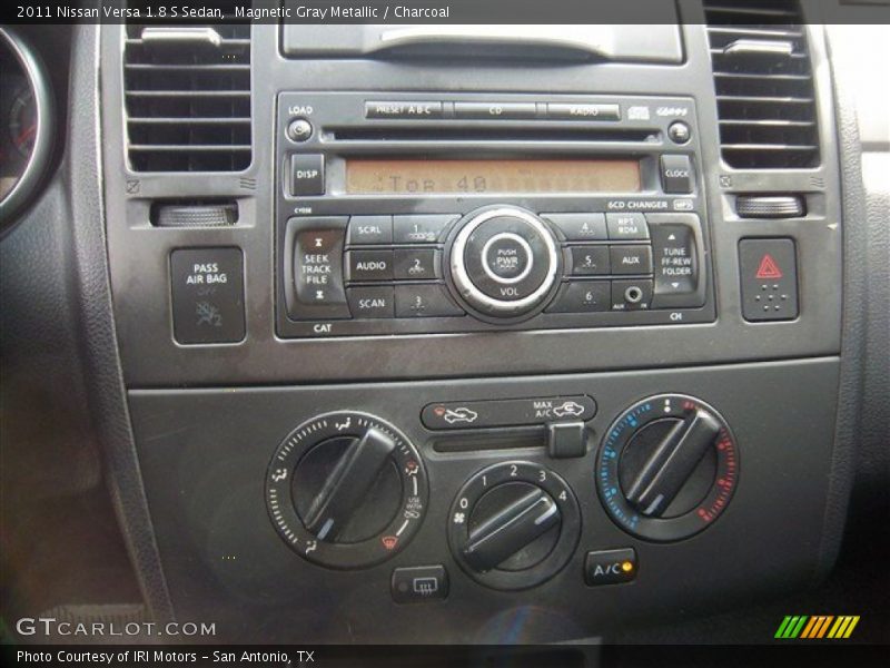 Magnetic Gray Metallic / Charcoal 2011 Nissan Versa 1.8 S Sedan