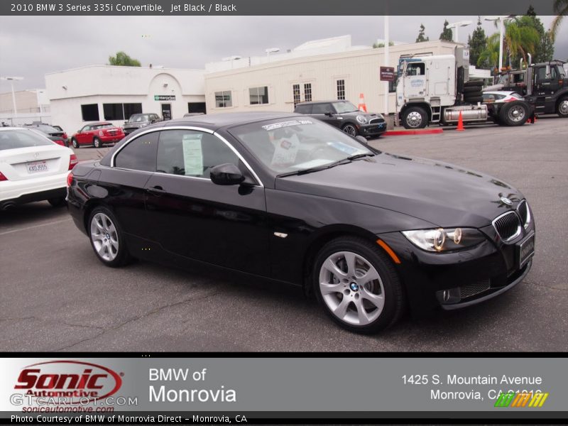 Jet Black / Black 2010 BMW 3 Series 335i Convertible