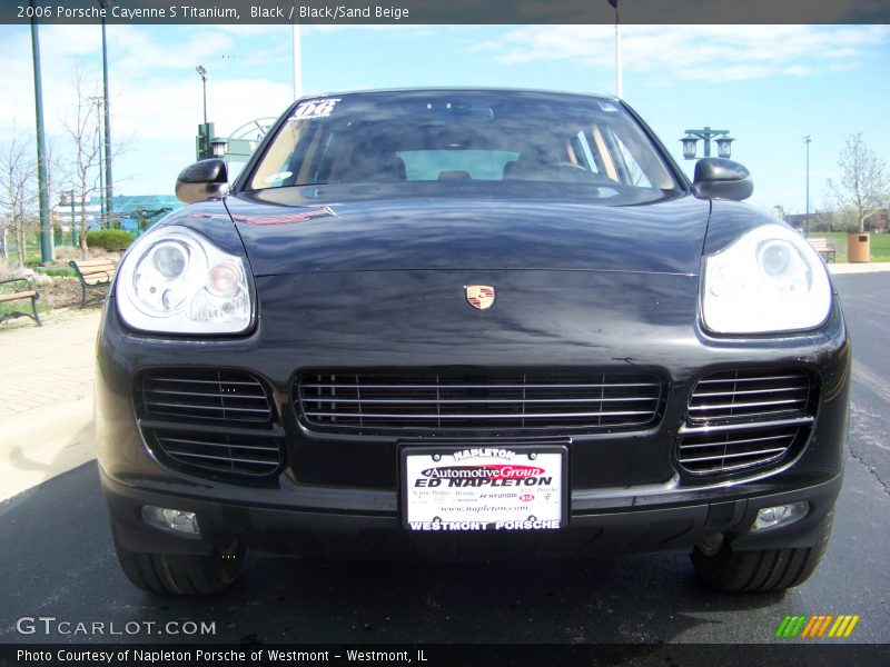 Black / Black/Sand Beige 2006 Porsche Cayenne S Titanium