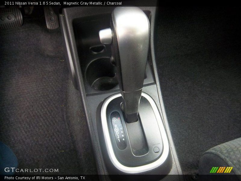 Magnetic Gray Metallic / Charcoal 2011 Nissan Versa 1.8 S Sedan