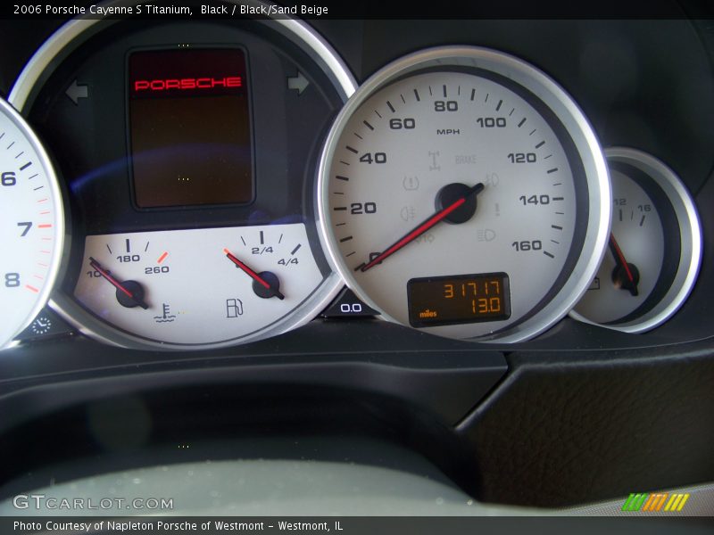Black / Black/Sand Beige 2006 Porsche Cayenne S Titanium