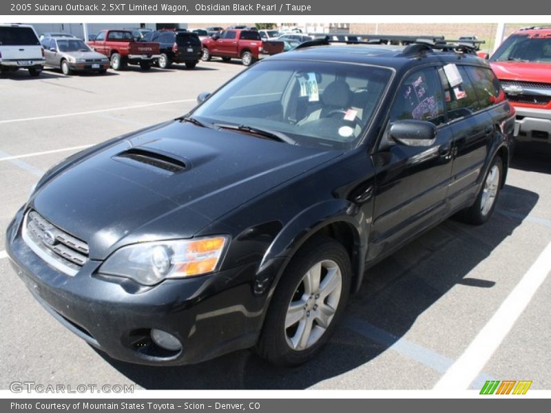 Obsidian Black Pearl / Taupe 2005 Subaru Outback 2.5XT Limited Wagon