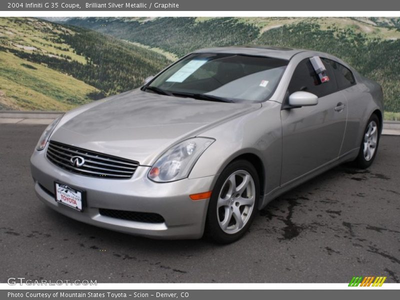 Brilliant Silver Metallic / Graphite 2004 Infiniti G 35 Coupe