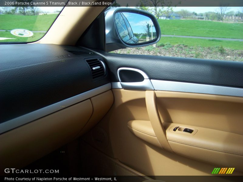 Black / Black/Sand Beige 2006 Porsche Cayenne S Titanium