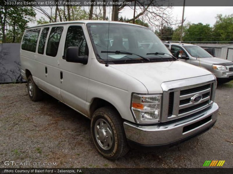 Oxford White / Medium Flint 2010 Ford E Series Van E350 XLT Passenger