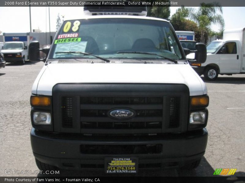 Oxford White / Medium Flint 2008 Ford E Series Van E350 Super Duty Commericial Refriderated