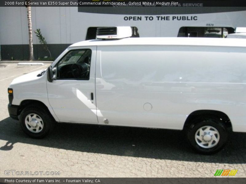 Oxford White / Medium Flint 2008 Ford E Series Van E350 Super Duty Commericial Refriderated