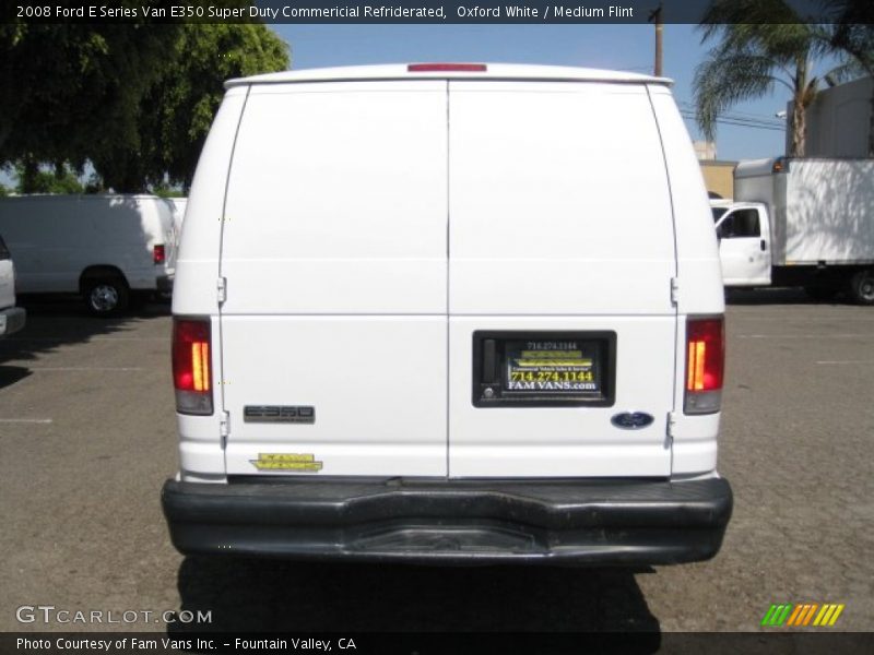 Oxford White / Medium Flint 2008 Ford E Series Van E350 Super Duty Commericial Refriderated