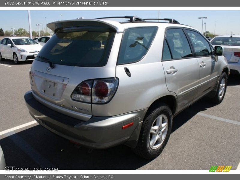 Millennium Silver Metallic / Black 2002 Lexus RX 300 AWD