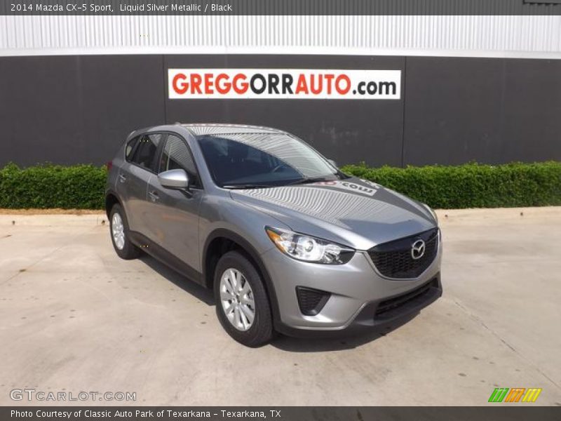 Liquid Silver Metallic / Black 2014 Mazda CX-5 Sport