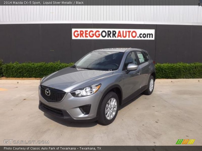 Liquid Silver Metallic / Black 2014 Mazda CX-5 Sport
