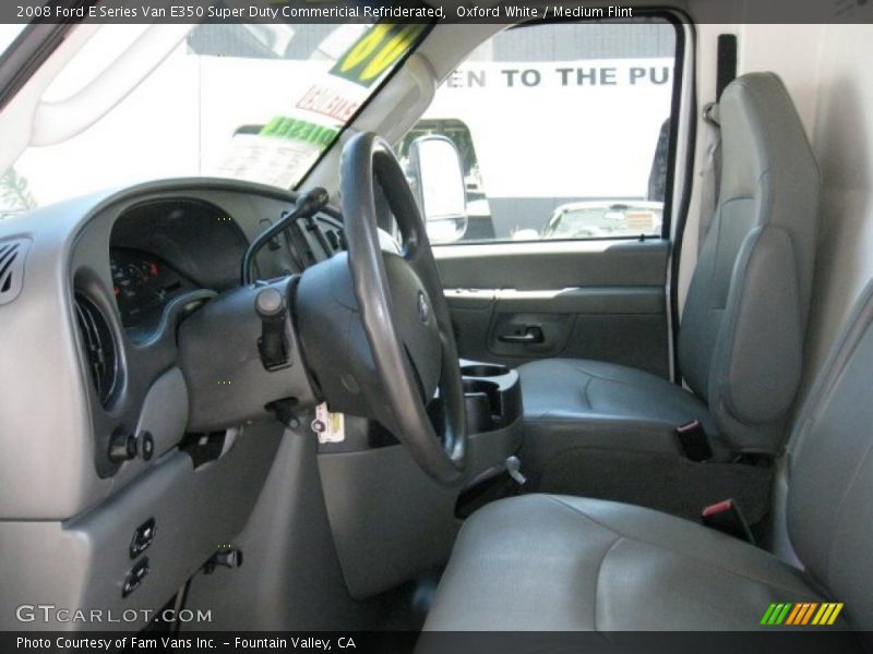 Oxford White / Medium Flint 2008 Ford E Series Van E350 Super Duty Commericial Refriderated