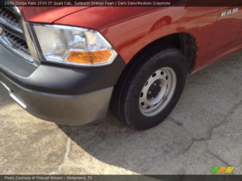 Sunburst Orange Pearl / Dark Slate/Medium Graystone 2009 Dodge Ram 1500 ST Quad Cab
