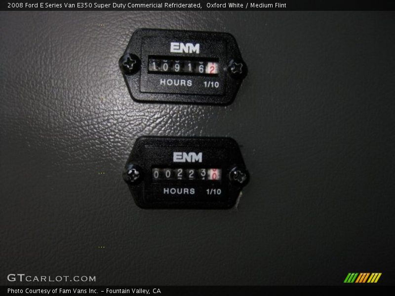 Oxford White / Medium Flint 2008 Ford E Series Van E350 Super Duty Commericial Refriderated