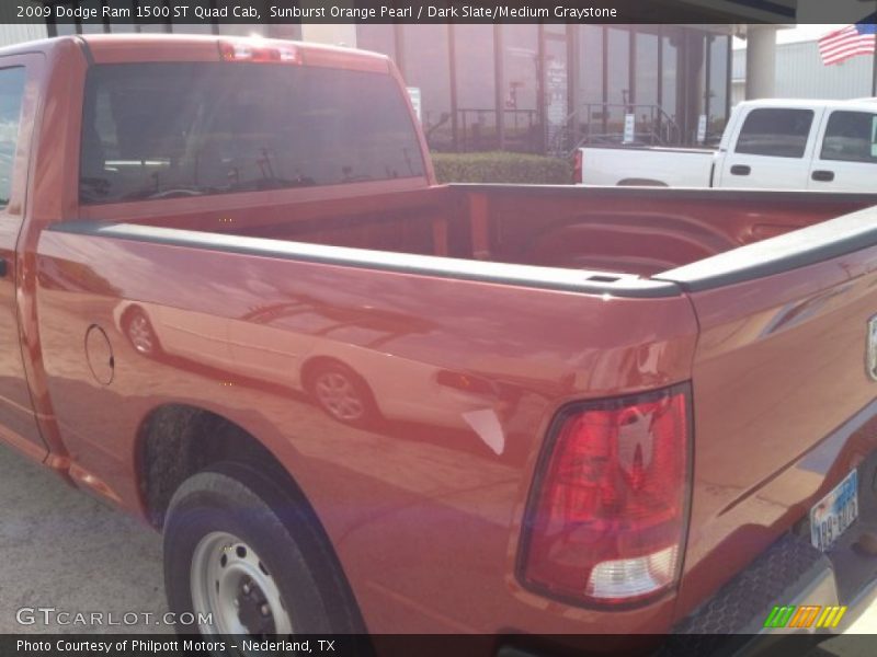 Sunburst Orange Pearl / Dark Slate/Medium Graystone 2009 Dodge Ram 1500 ST Quad Cab