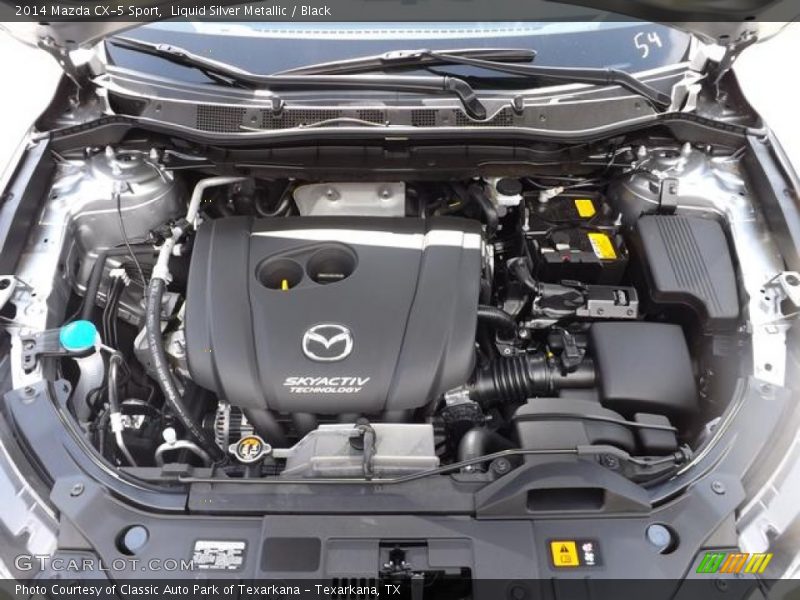 Liquid Silver Metallic / Black 2014 Mazda CX-5 Sport