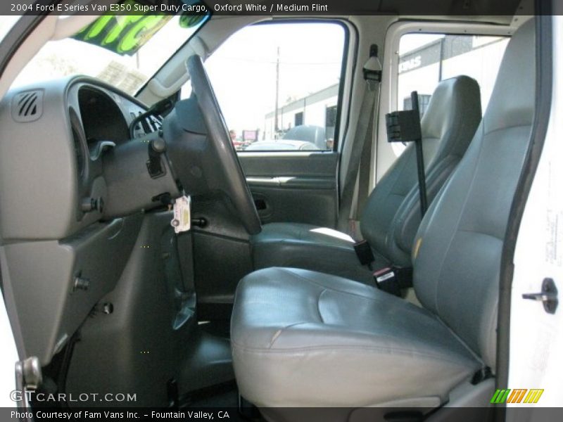 Oxford White / Medium Flint 2004 Ford E Series Van E350 Super Duty Cargo