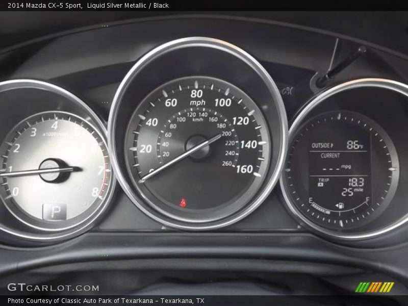 Liquid Silver Metallic / Black 2014 Mazda CX-5 Sport