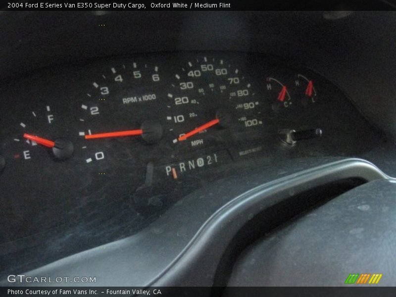 Oxford White / Medium Flint 2004 Ford E Series Van E350 Super Duty Cargo